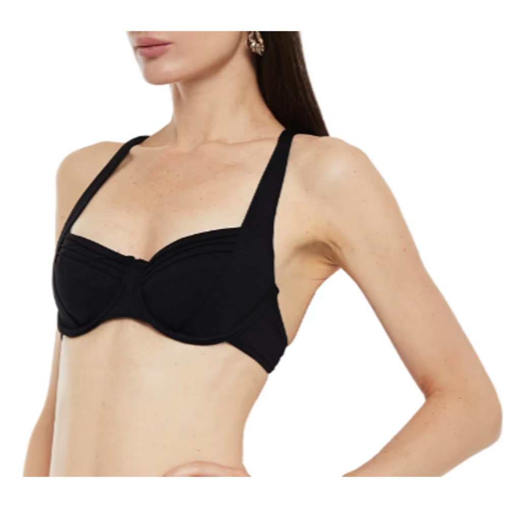 Seafolly Black Bikini Top UK 14 US 10 NWT